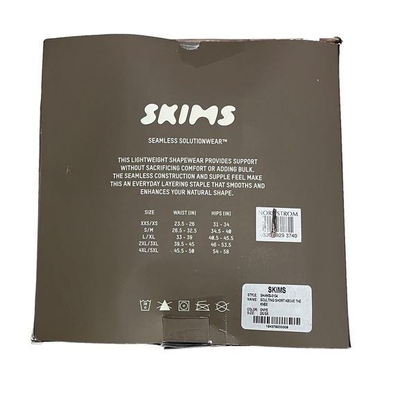 Skims Sculpting Shirt Above The Knee Open Gusset Black Size 2X 3X - Picture 8 of 9